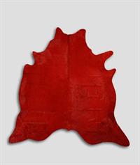 Indfarvede koskind i medium st�rrelse Red Dyed